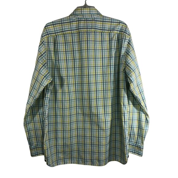 Gap Mens Blue/Green Spring Color Long Sleeve Button Up Shirt Size L (16-16 1/2) - Picture 2 of 3
